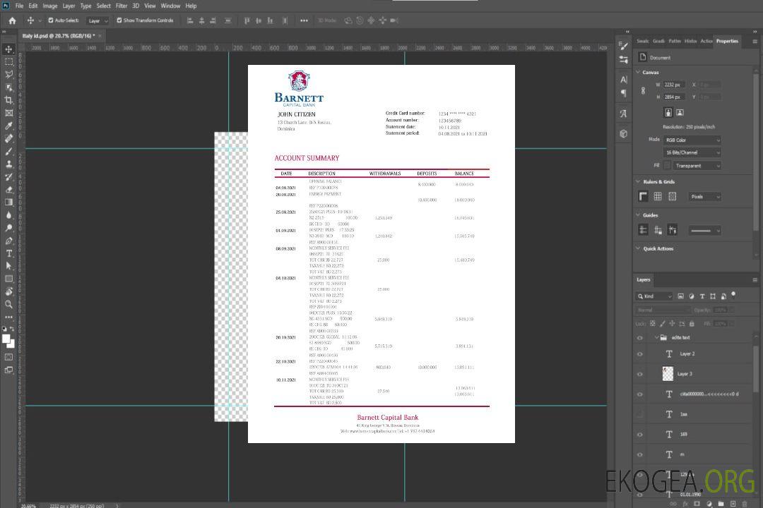 Déclaration de Dominique Barnett Capital Bank template Déclaration de Dominique Barnett Capital Bank template